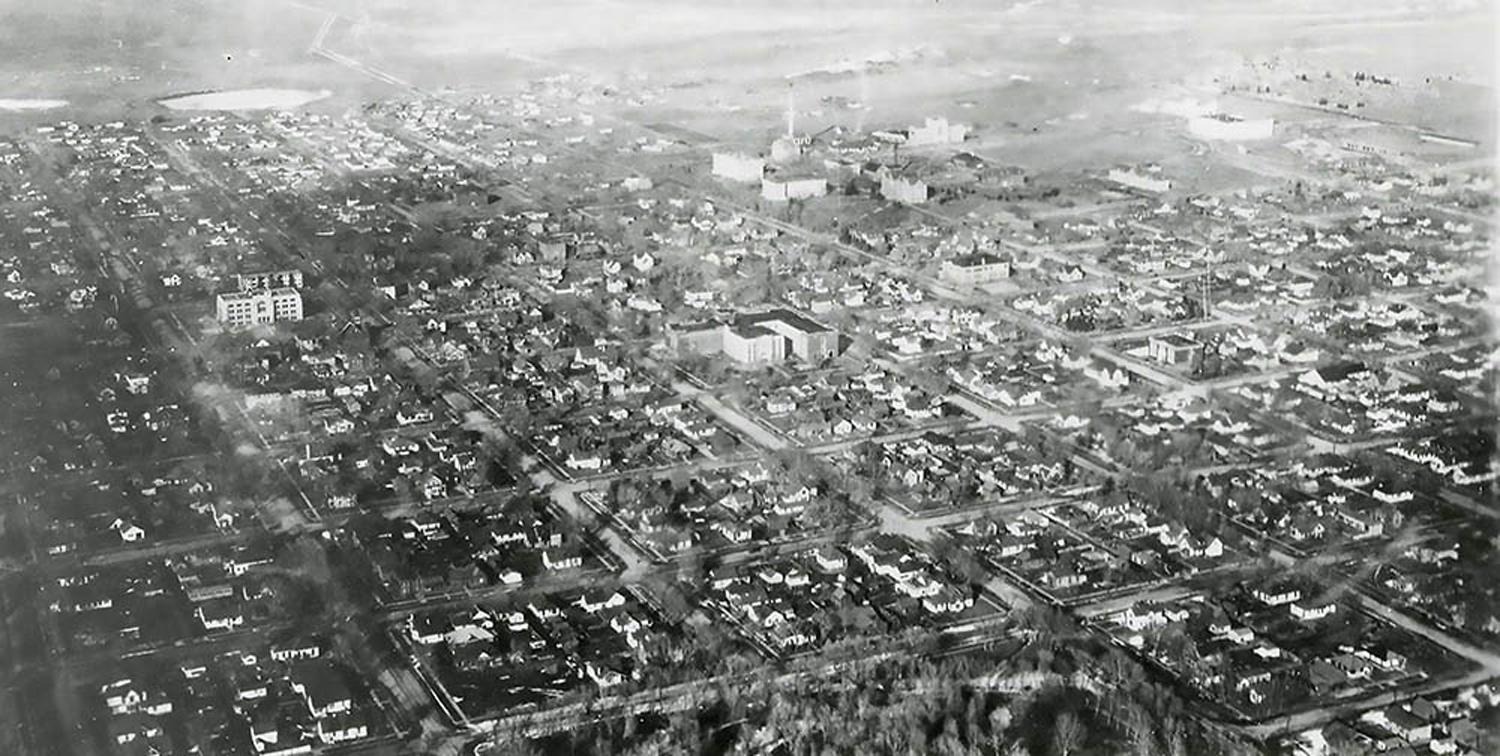 Laramie by 1932 had grown to a well established city. With the presence of the University and the UP Railroad, the city flourished and expanded beyond its early recognition.